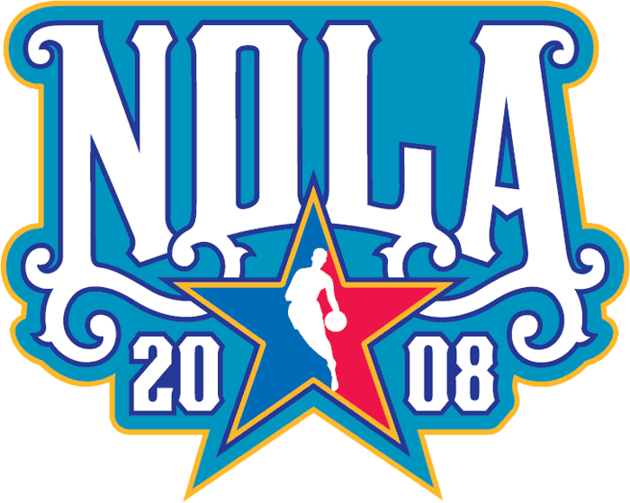 NBA All-Star Game 2007-2008 Wordmark Logo vinyl decal